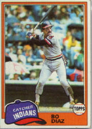 1981 Topps Baseball Cards      362     Bo Diaz